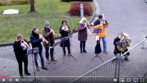 2018 vor dem Rissener Krankenhaus