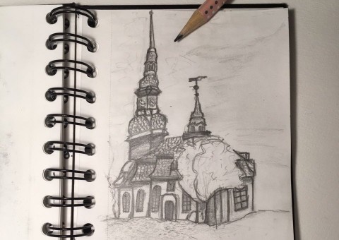 Konfi Kirche gemalt