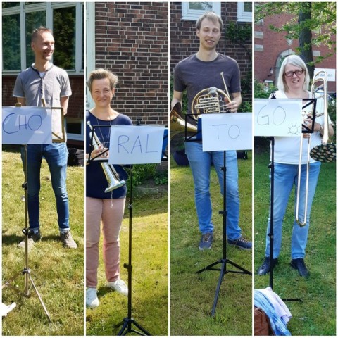 Posaunen vor Gottesdienst